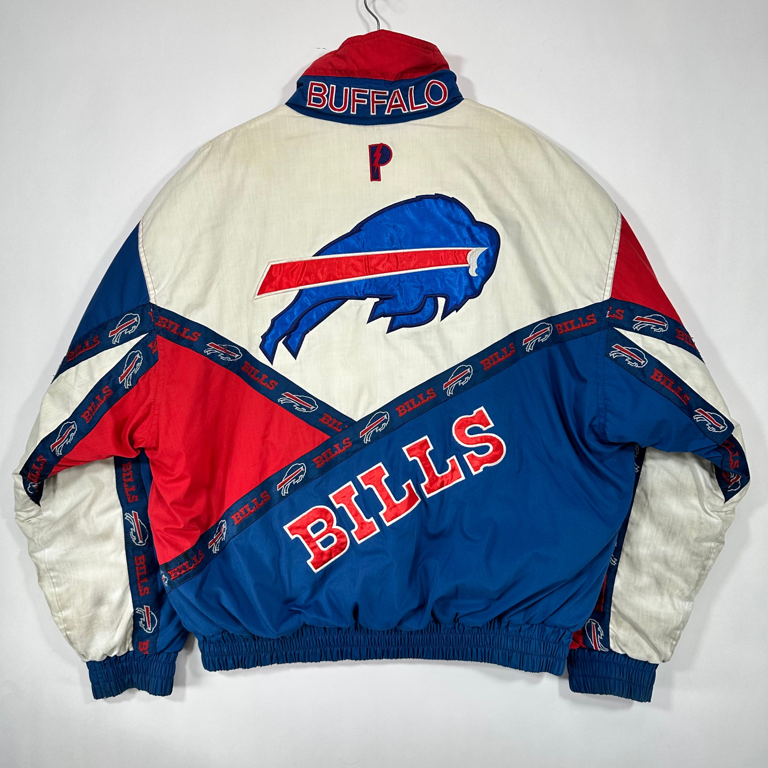 Vintage Buffalo Bills Pro Player Tape Logo Puffer Jacket Large