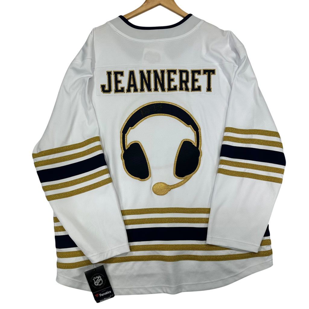 Autographed Rick Jeanneret 50th Anniversary Buffalo Sabres Jersey XXL