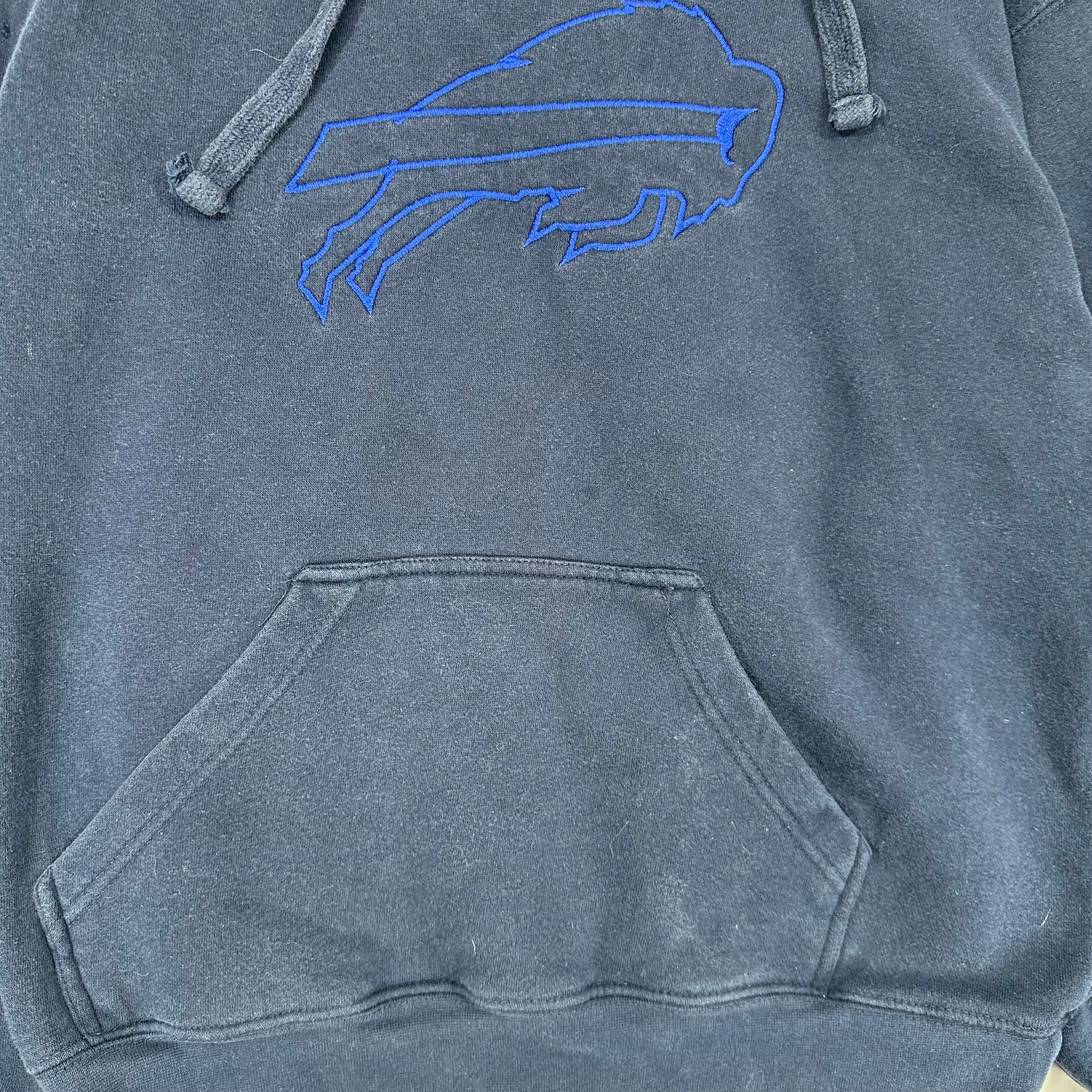 Vintage Buffalo Bills Embroidered Hoodie Sweatshirt Small