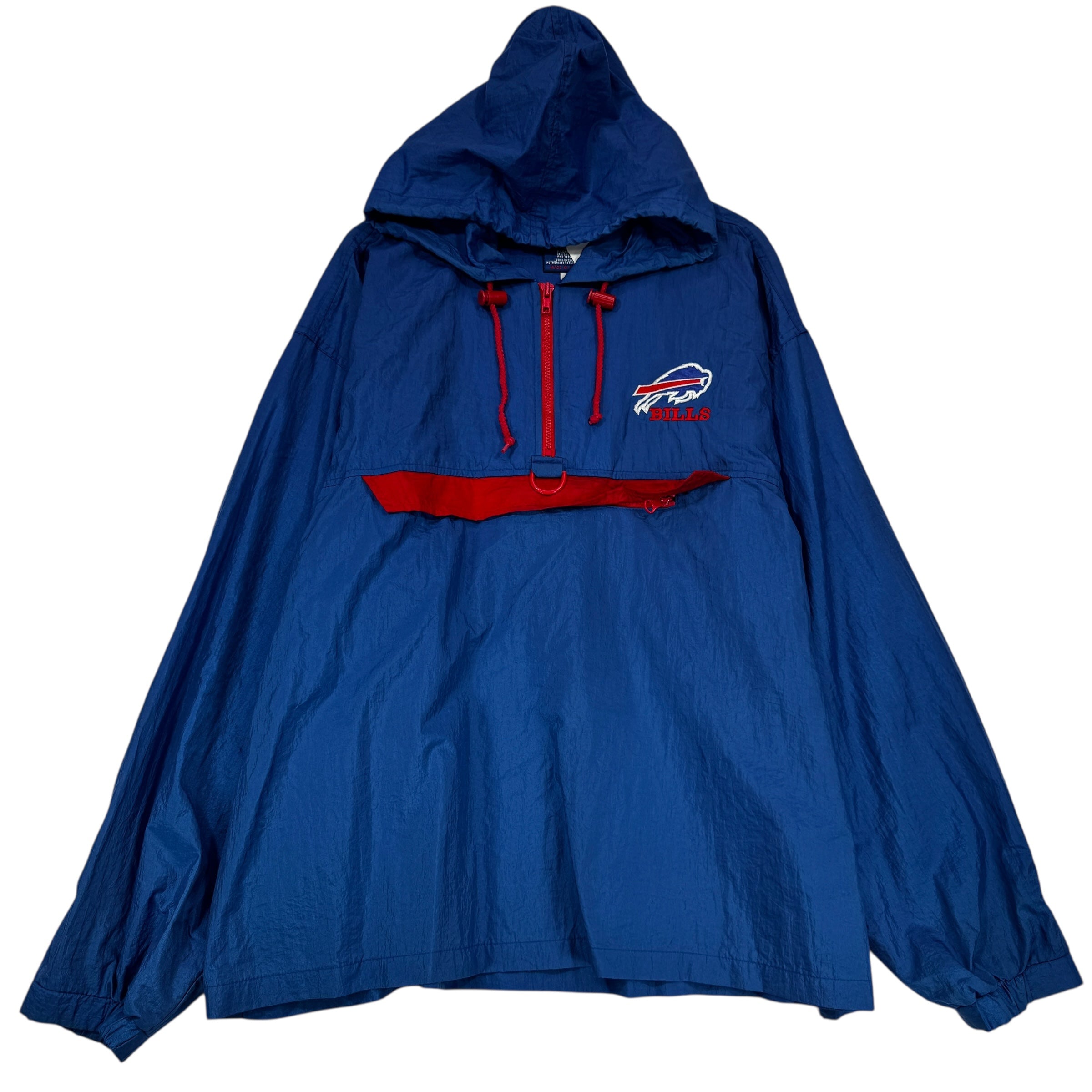 Vintage Buffalo Bills Pullover Windbreaker Jacket Large