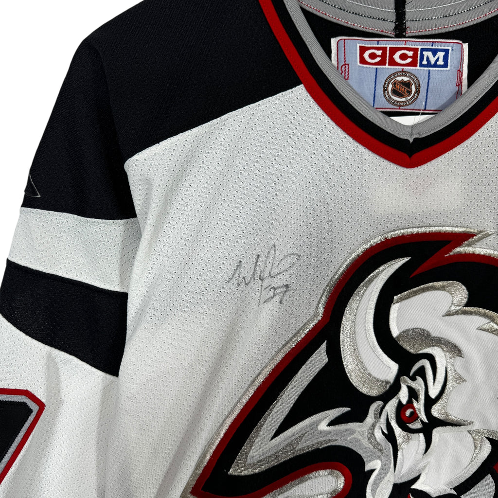 Vintage Buffalo Sabres Mike Peca Signed Jersey Shirt Small