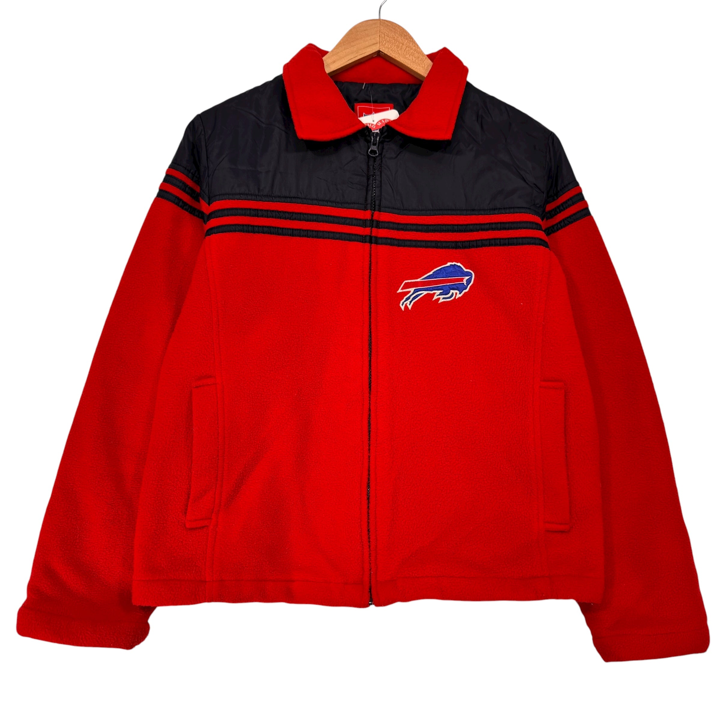 Vintage Buffalo Bills Zip Up Fleece Sweatshirt Women’s Medium
