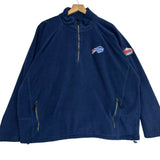 Vintage Buffalo Bills 1/4 Zip Fleece Sweatshirt XL