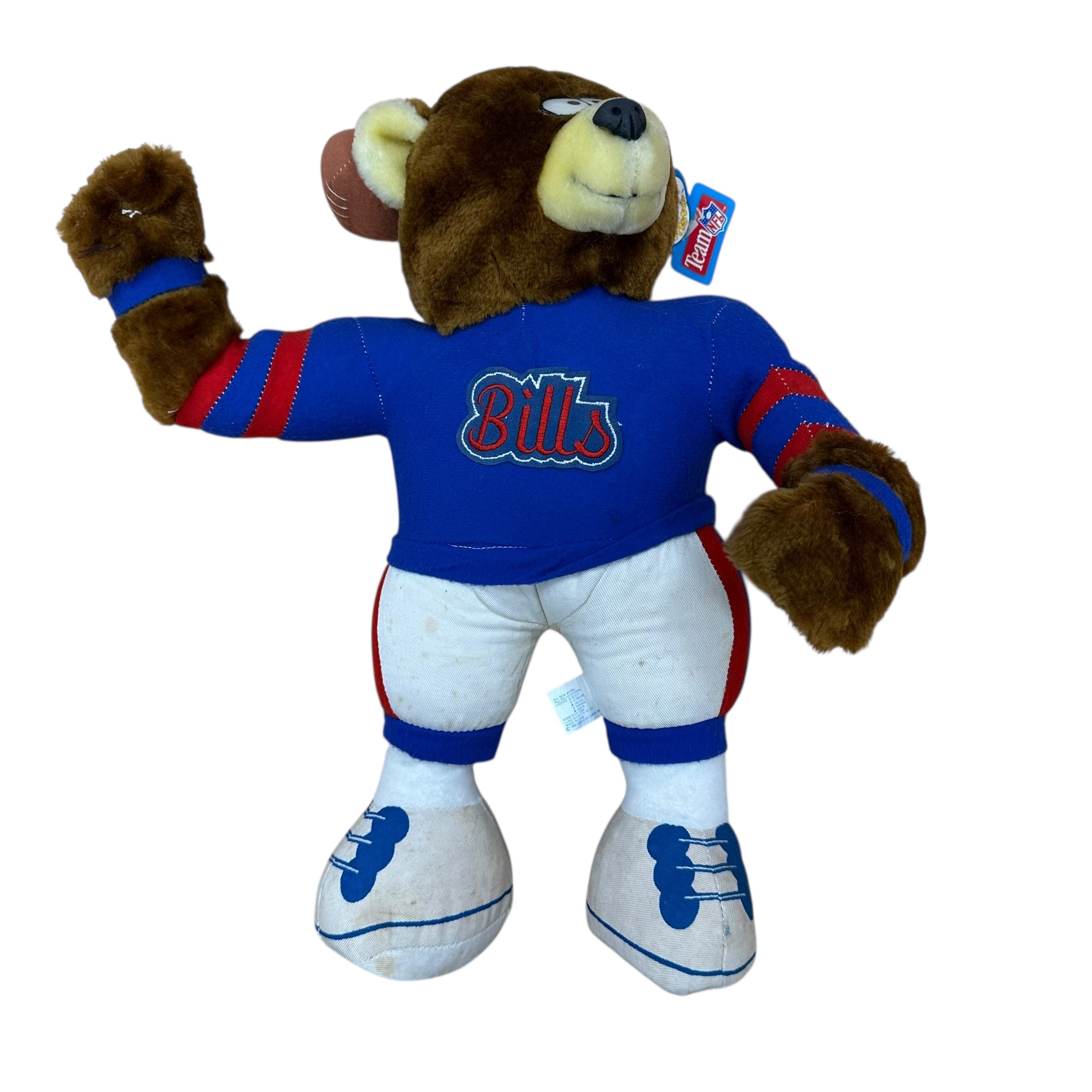 Vintage Buffalo Bills Stuffed Animal Bear Kid Toy