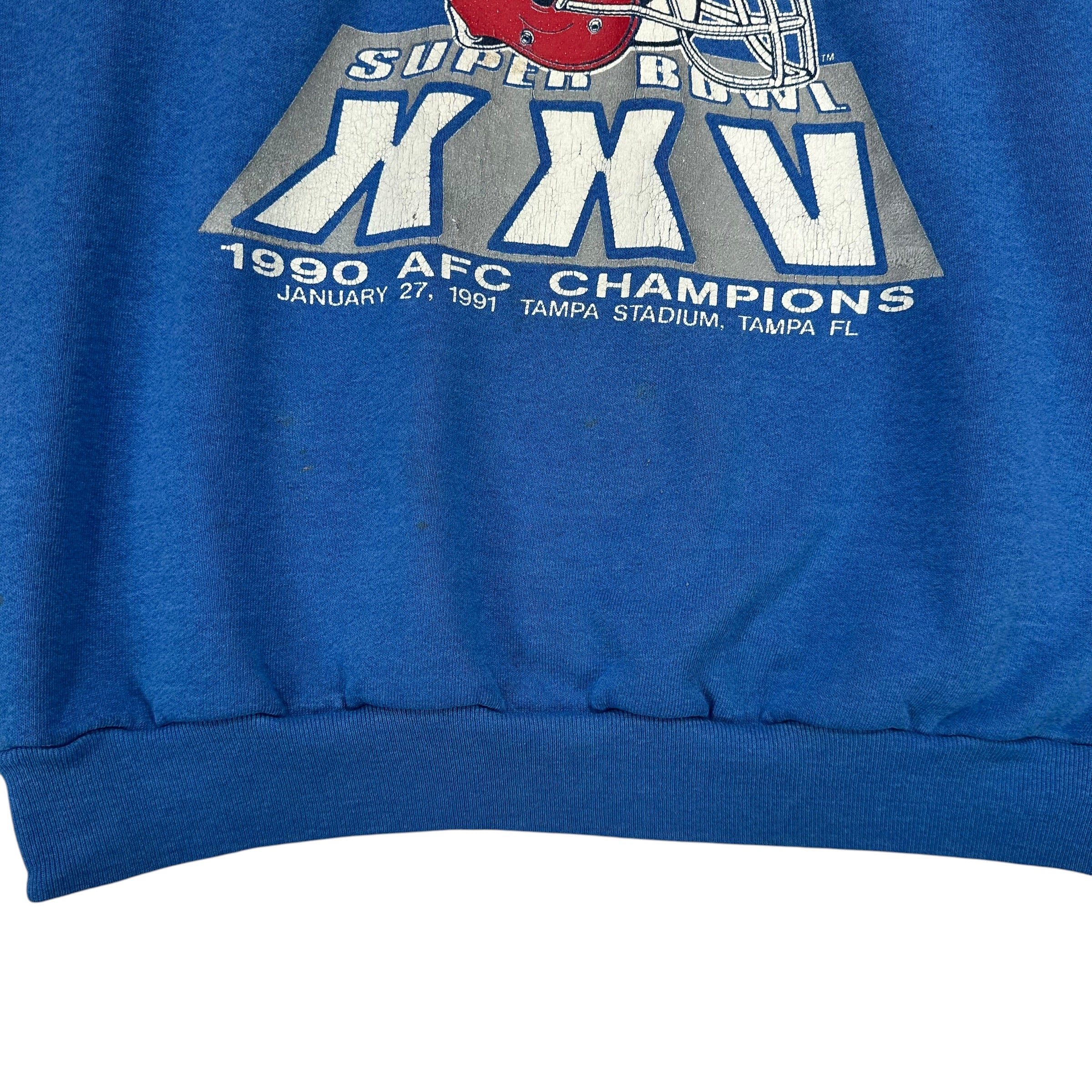 Vintage Buffalo Bills 1990 AFC Champs Crewneck Sweatshirt XL