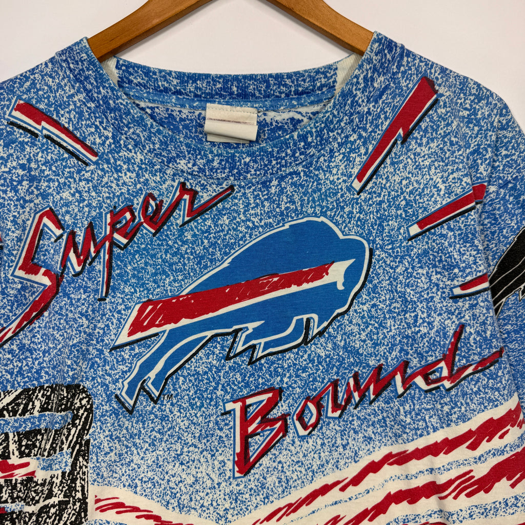 Vintage Buffalo Bills Magic Johnson All Over Print Shirt Large