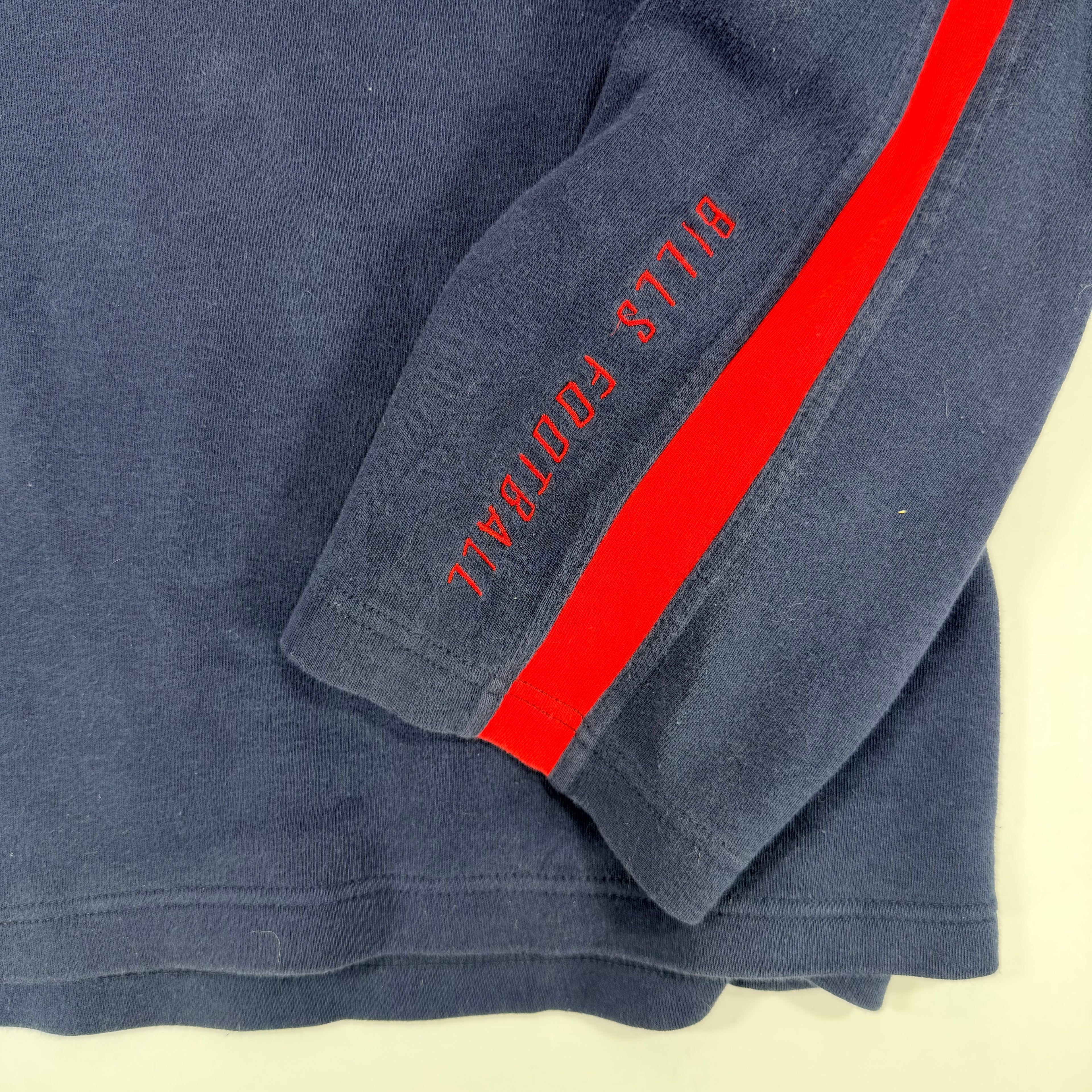 Vintage Buffalo Bills Mock Neck Long Sleeve Shirt Large