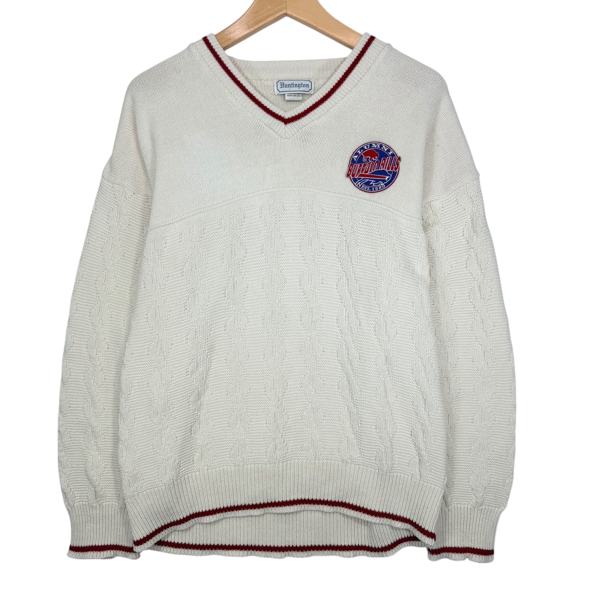 Vintage Buffalo Bills Knit Sweater Crewneck Sweatshirt Large