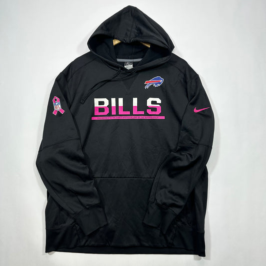 Buffalo Bills Breast Cancer Hoodie Sweatshirt XXL
