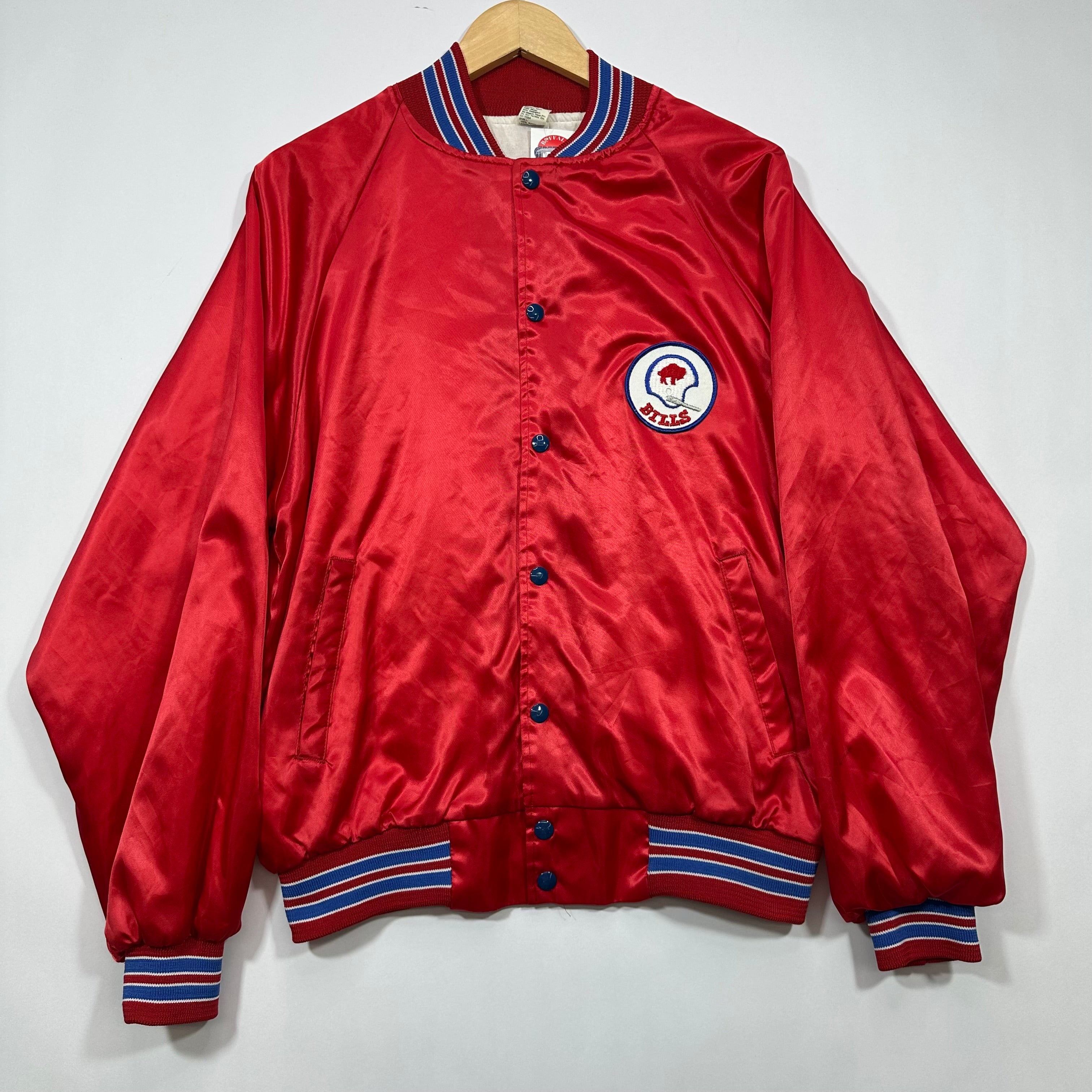 Vintage Buffalo Bills Satin Bomber Jacket Large
