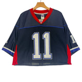 Vintage Buffalo Bills Drew Bledsoe Cropped Jersey Large