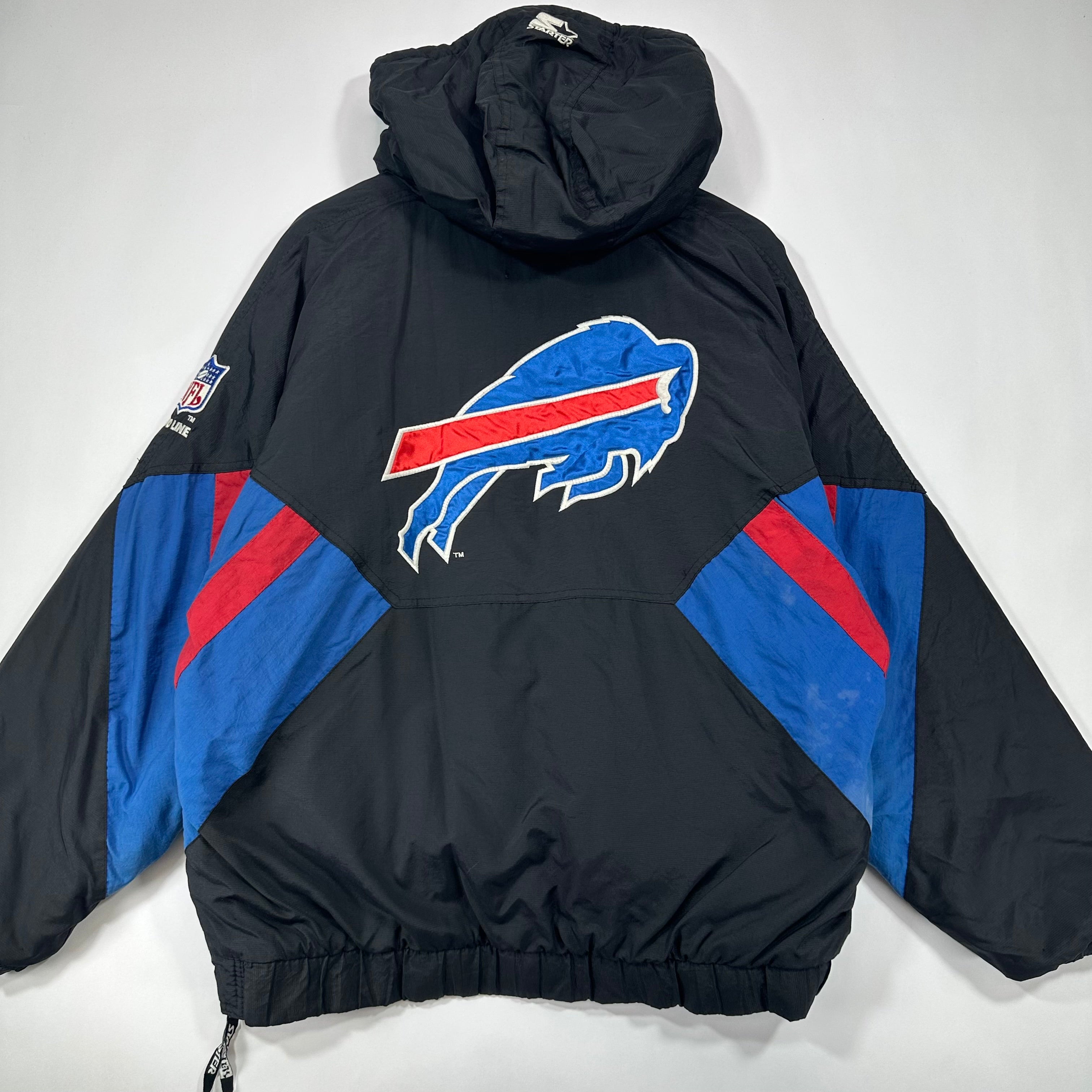 Vintage Buffalo Bills Starter Pullover Puffer Jacket Large