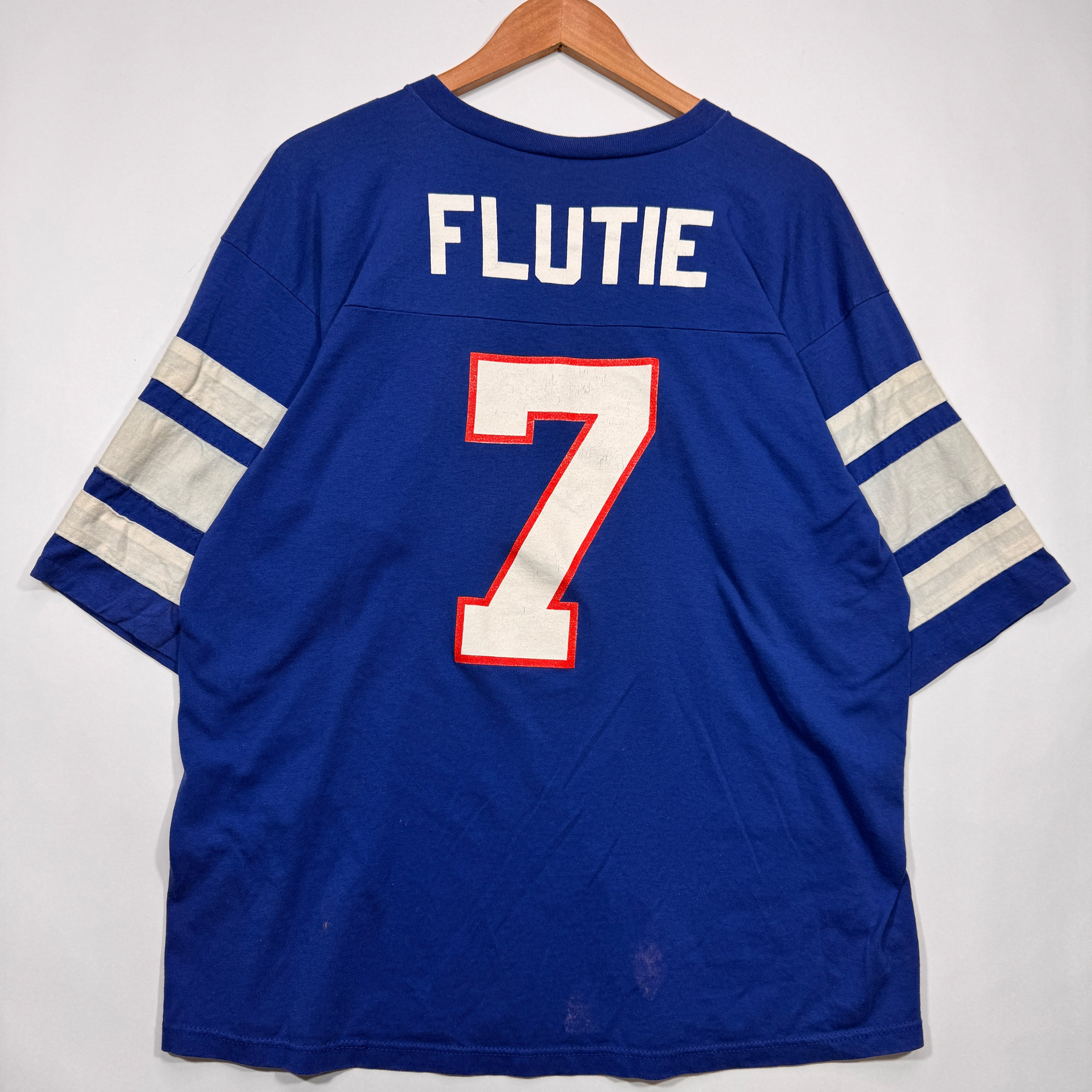 Vintage Buffalo Bills Doug Flutie V-Neck Jersey Shirt XL