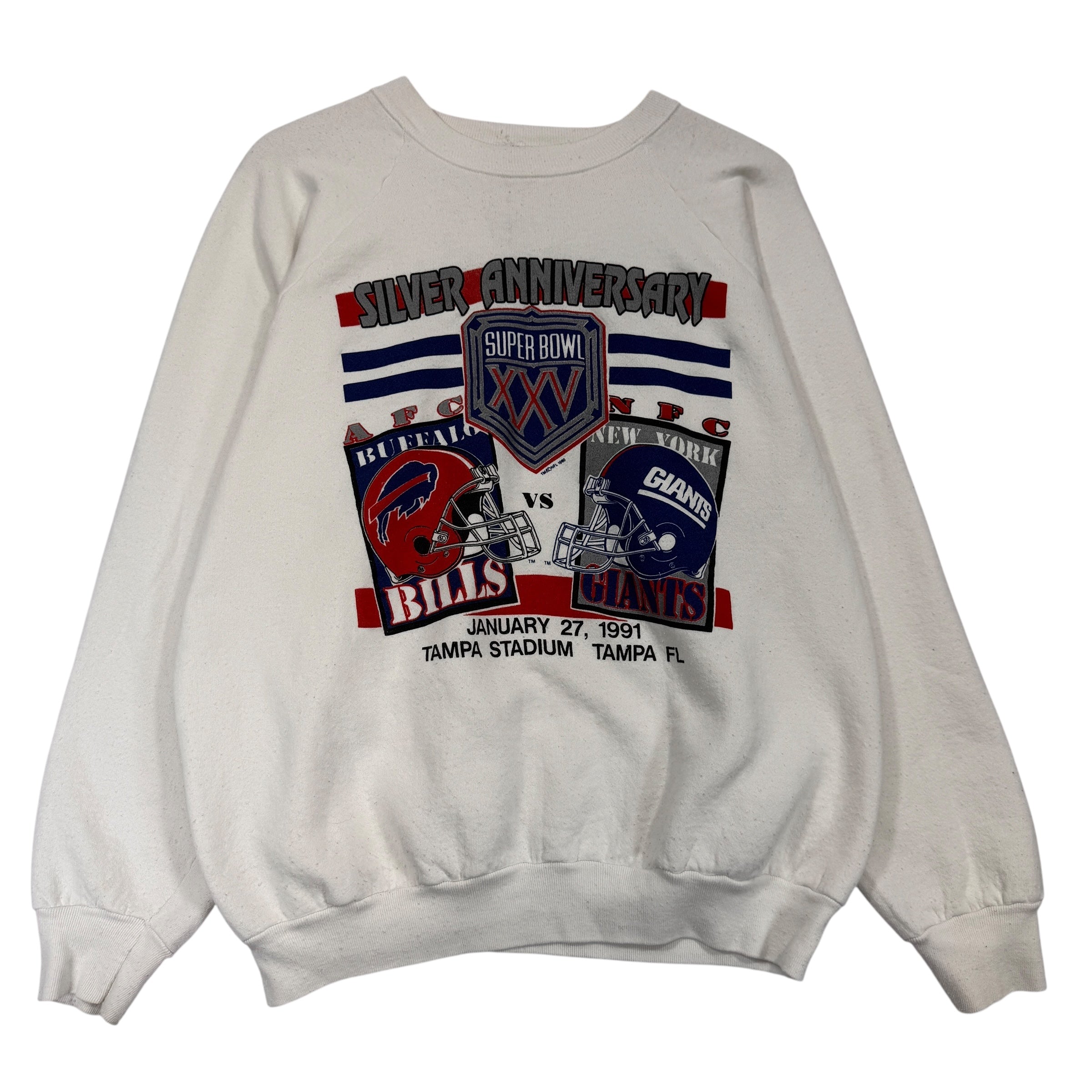 Vintage Buffalo Bills 1991 Super Bowl Crewneck Sweatshirt Large