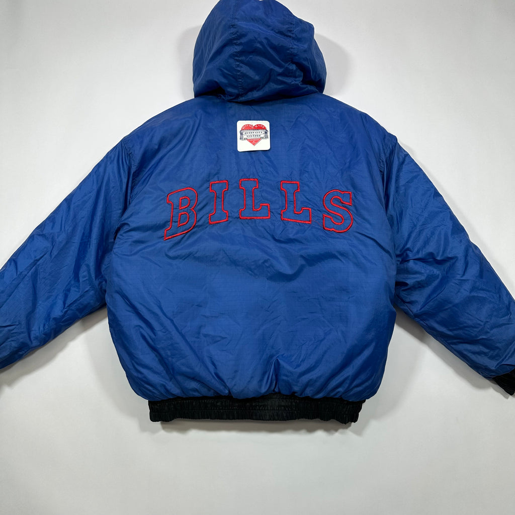 Vintage Buffalo Bills Reversible Puffer Jacket XS