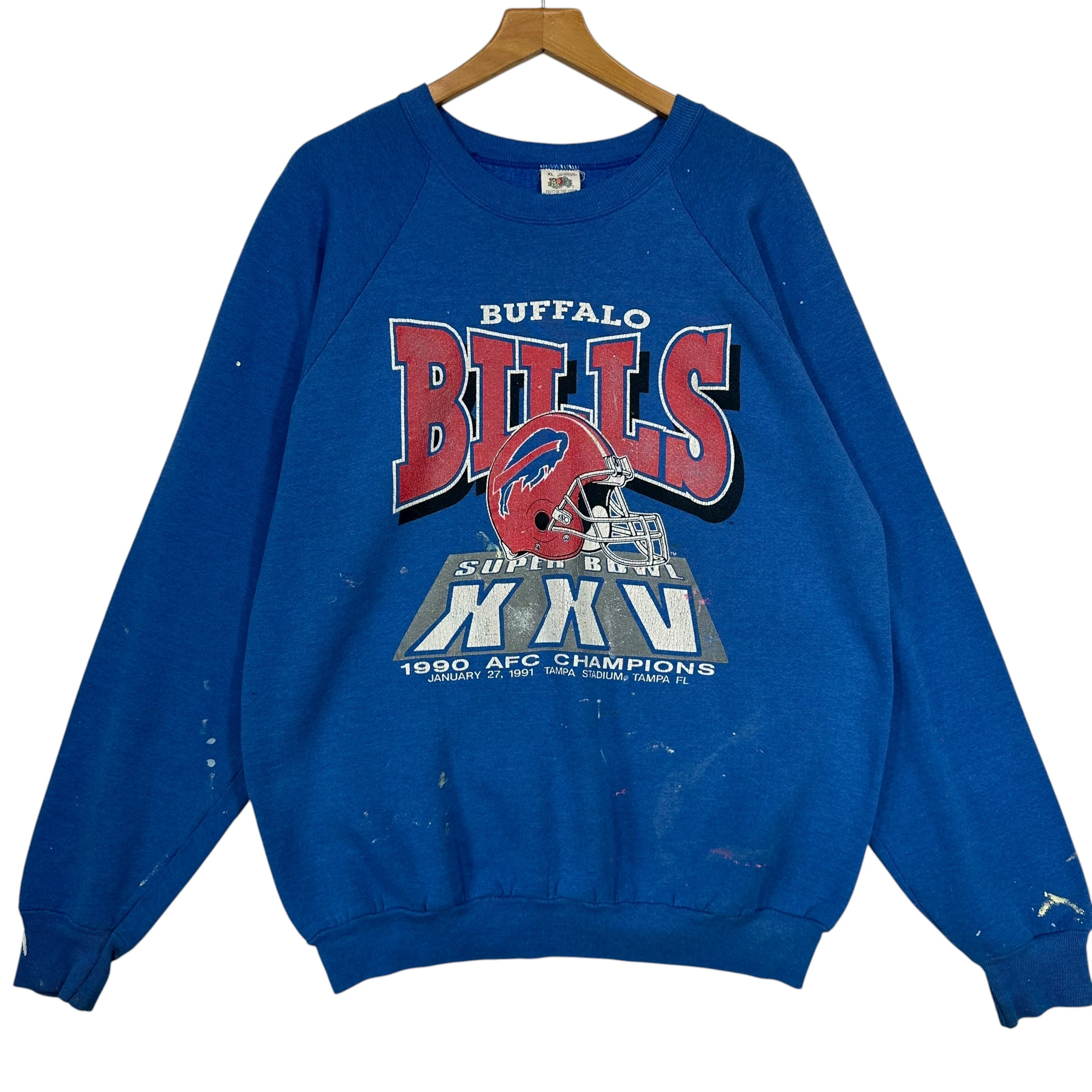 Vintage Buffalo Bills 1990 AFC Champs Crewneck Sweatshirt XL