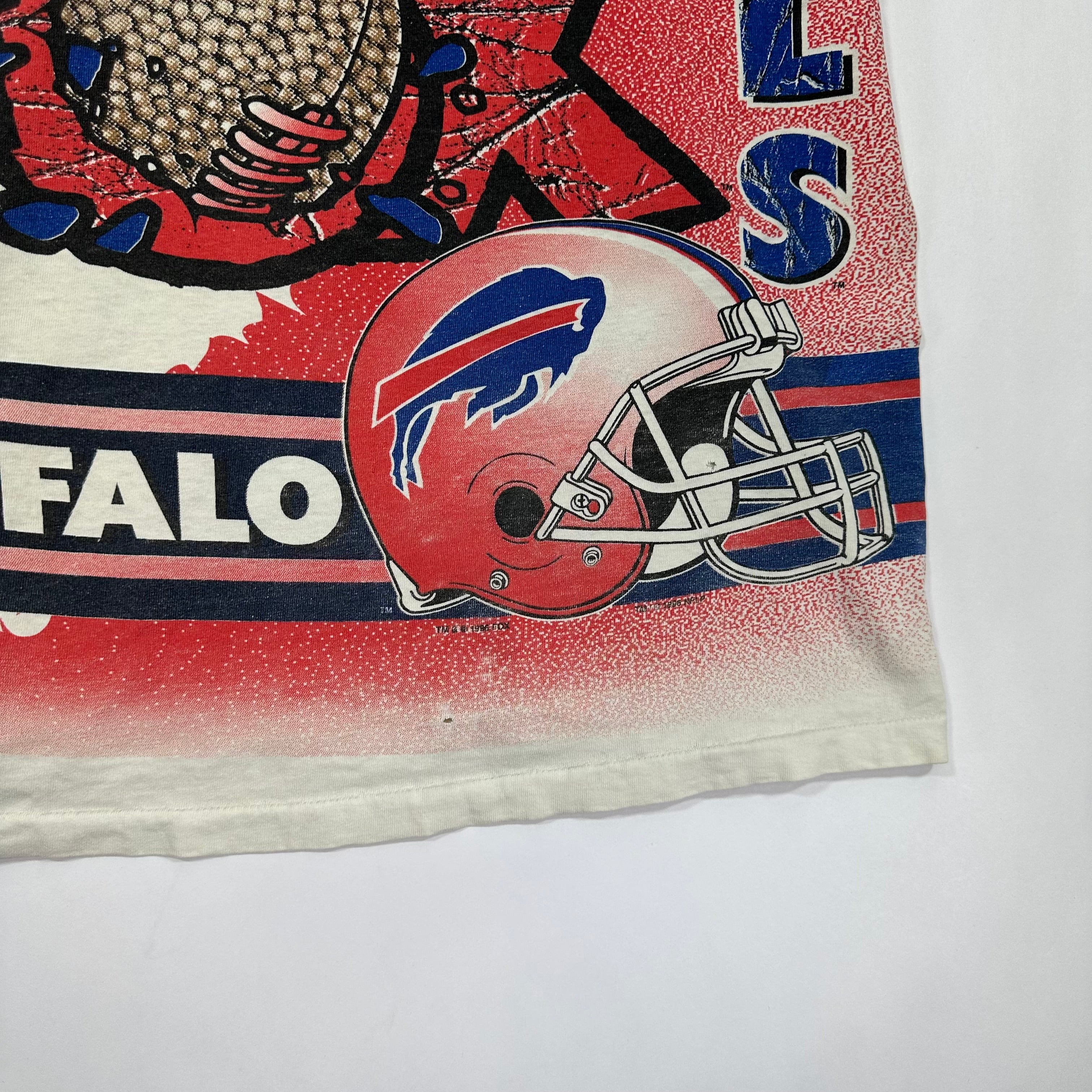 Vintage Buffalo Bills All Over Print Shirt Large