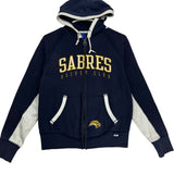 Vintage Buffalo Sabres Zip Embroidered Hoodie Sweatshirt Women’s Small