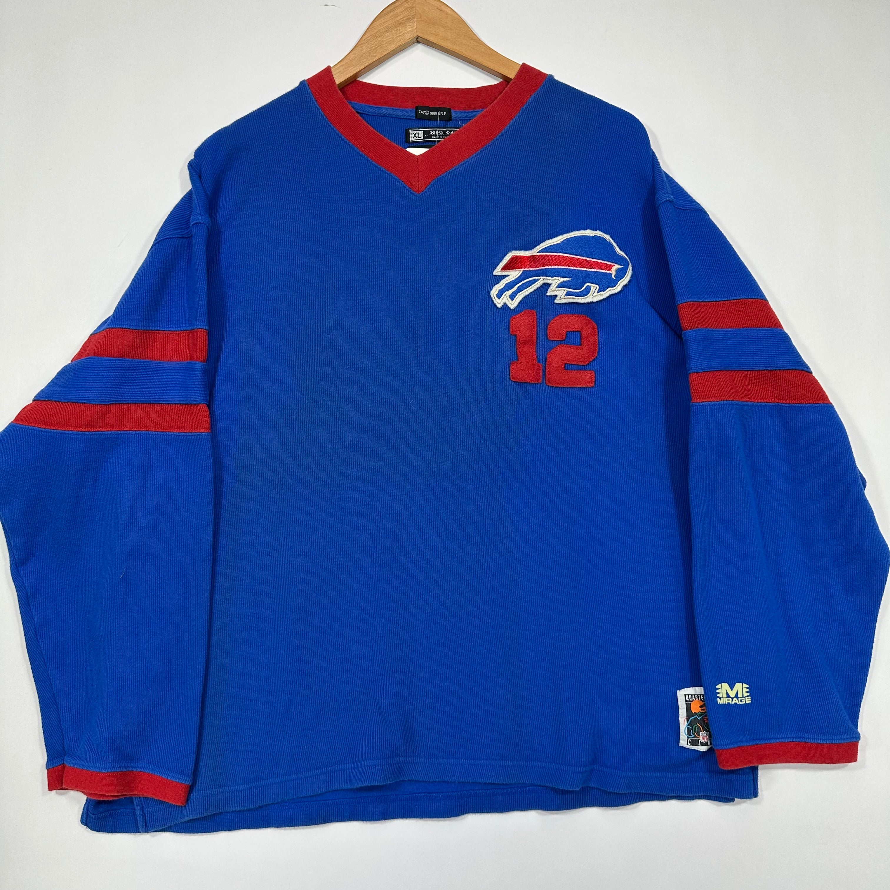 Vintage Buffalo Bills Kelly #12 Rugby Shirt XL