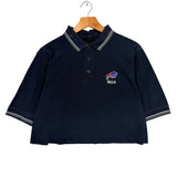 Vintage Buffalo Bills Cropped Polo Shirt Medium