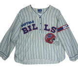 Vintage Buffalo Bills Pinstripe Shirt Medium