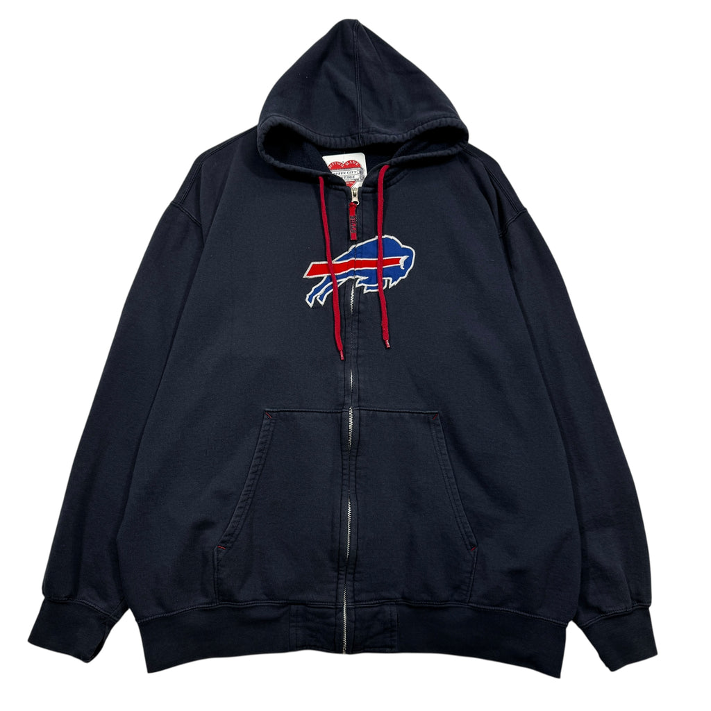 Vintage Buffalo Bills Zip Up Hoodie Sweatshirt XL