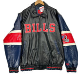 Vintage Buffalo Bills Vegan Leather Jacket XXL