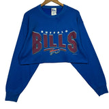 Vintage Buffalo Bills Cropped Crewneck Sweatshirt Medium