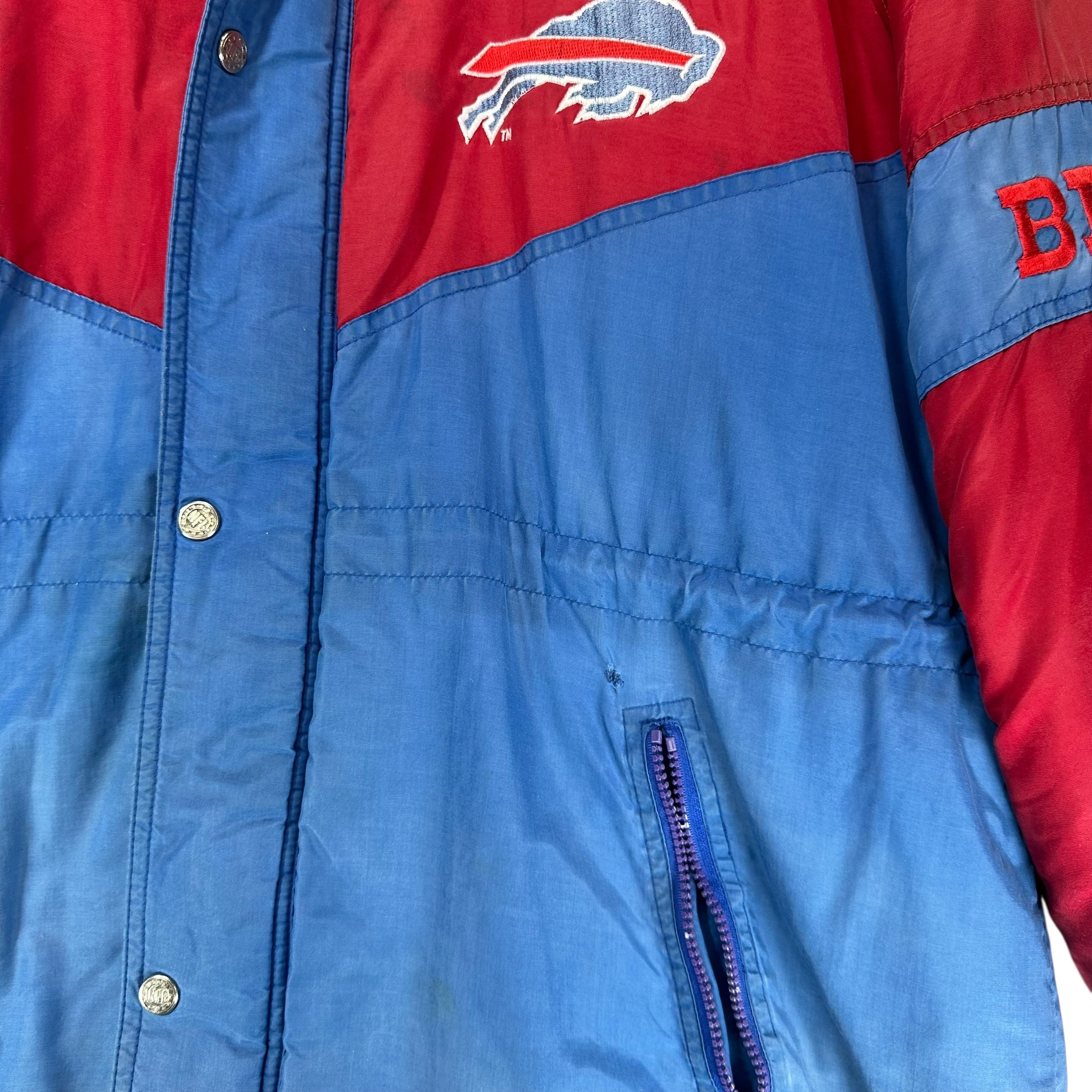 Vintage Buffalo Bills Puffer Parka Jacket XL