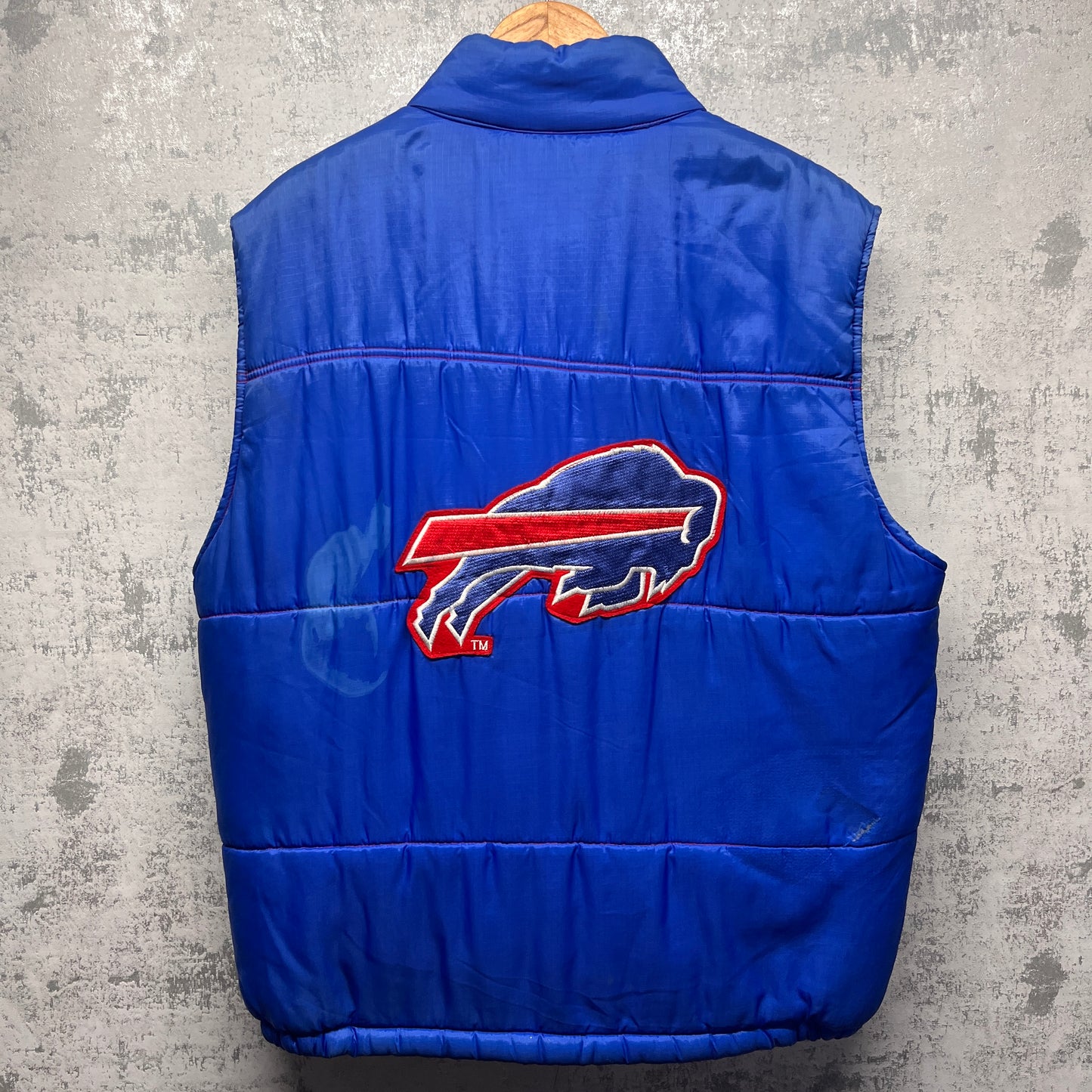 Vintage Buffalo Bills Puffer Vest Jacket XL