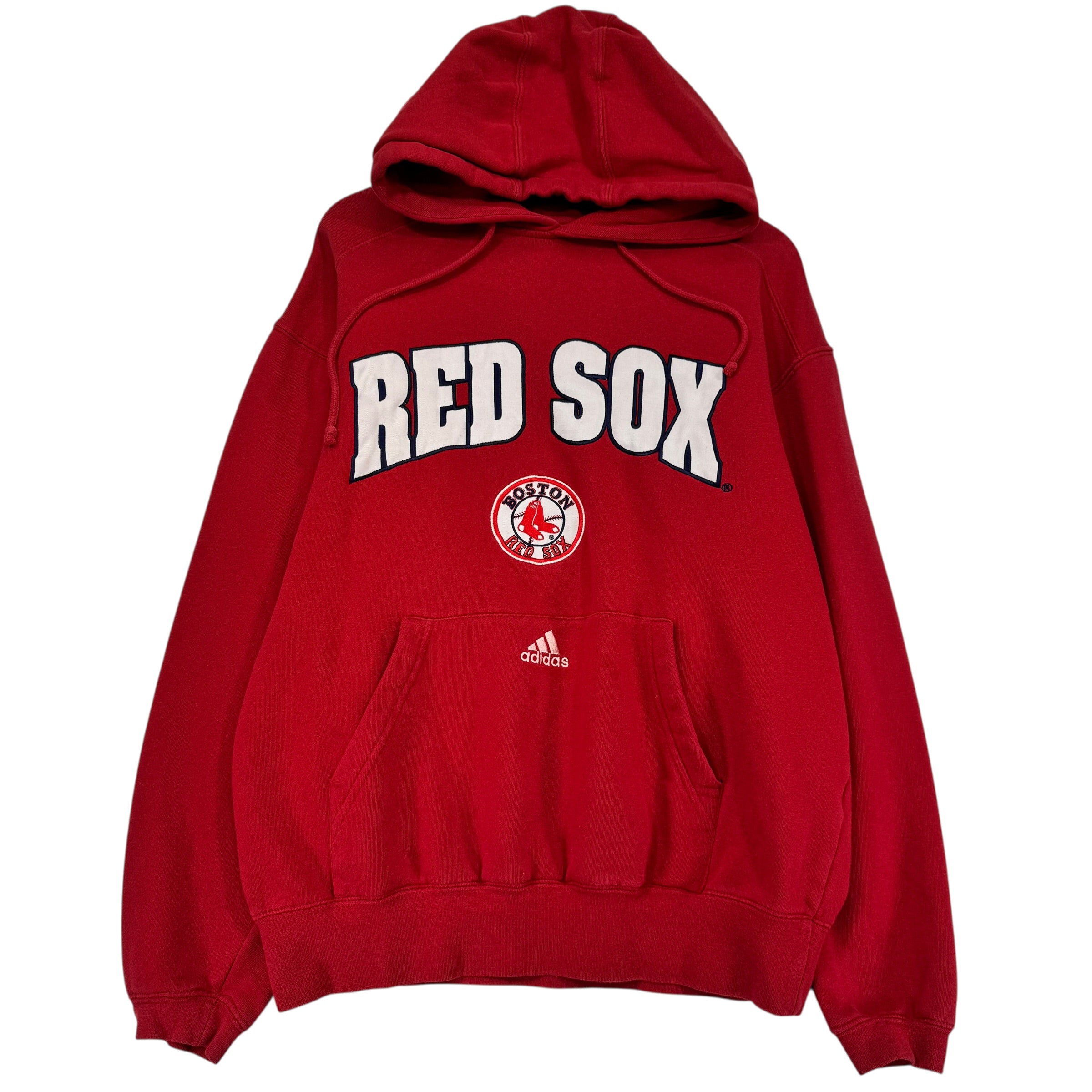 Vintage Adidas Boston Red Sox Hoodie Sweatshirt Medium