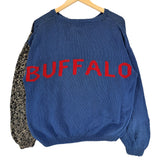 Vintage Buffalo Bills Knit Sweater Sweatshirt Large