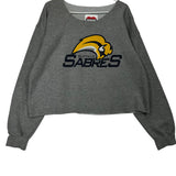 Vintage Buffalo Sabres Cropped Crewneck Sweatshirt Large