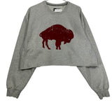 Vintage Buffalo Bills Cropped Sweatshirt XL