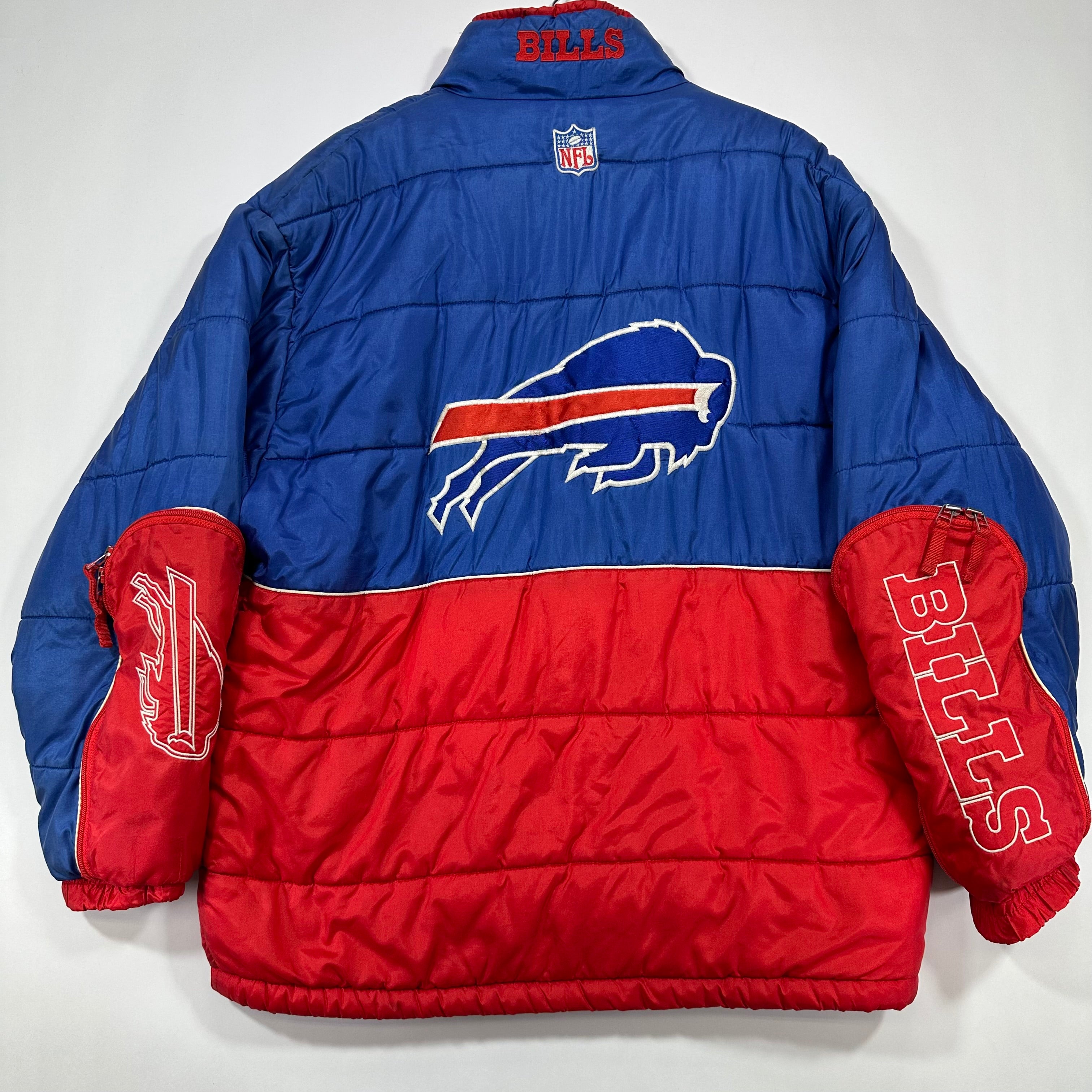 Vintage Buffalo Bills Puffer Bubble Jacket Large