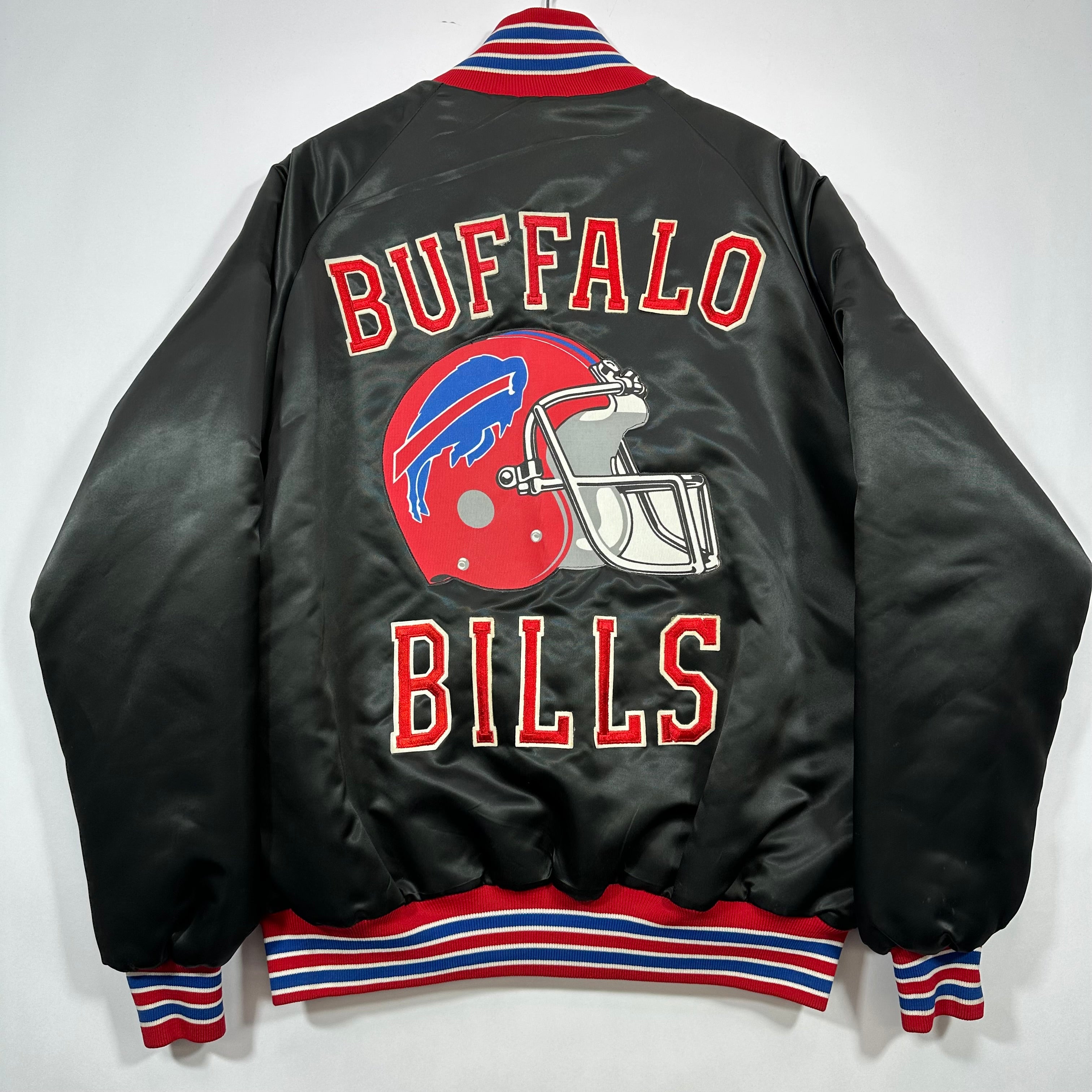 Vintage Buffalo Bills Satin Bomber Jacket XL