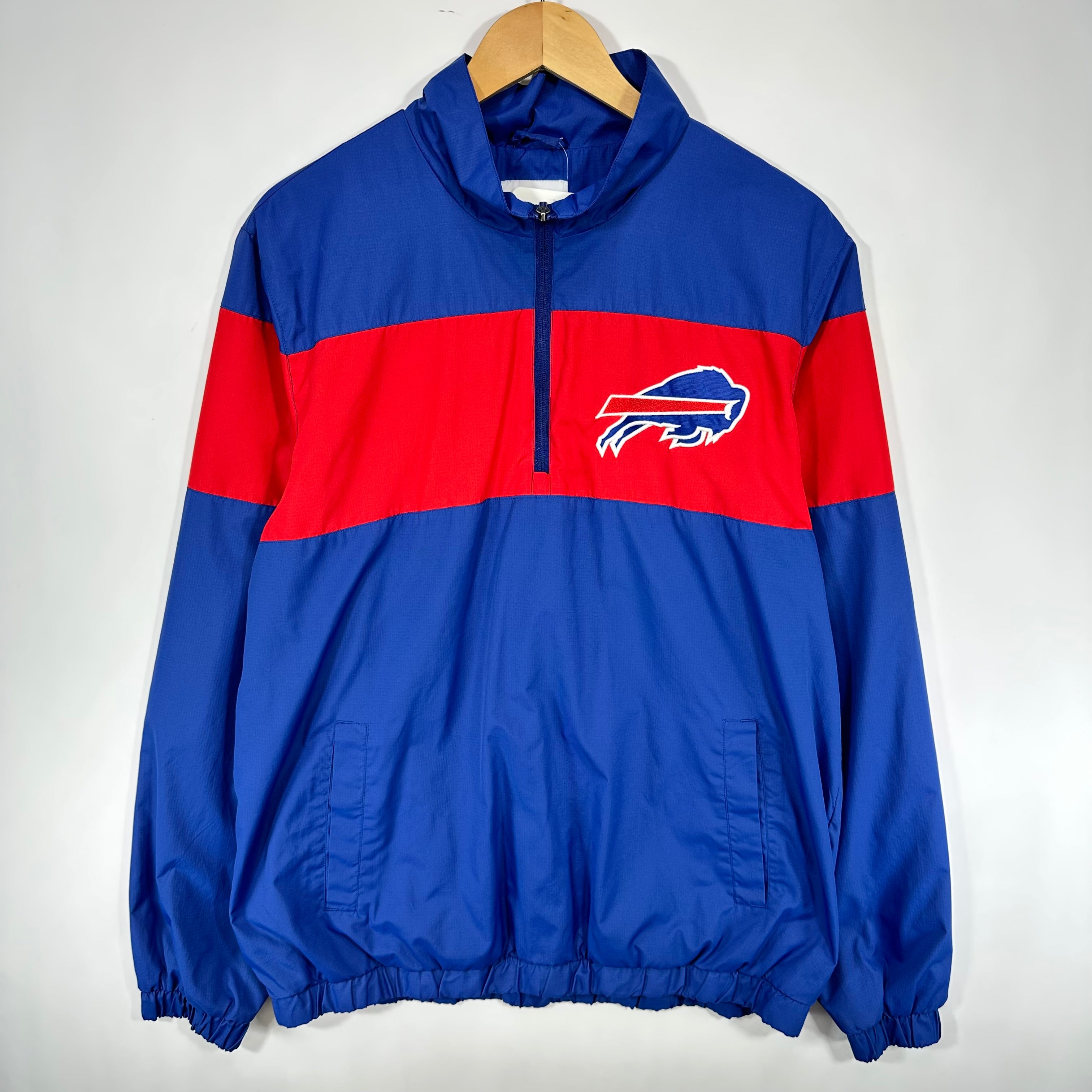 Vintage Buffalo Bills Pullover Windbreaker Jacket Medium