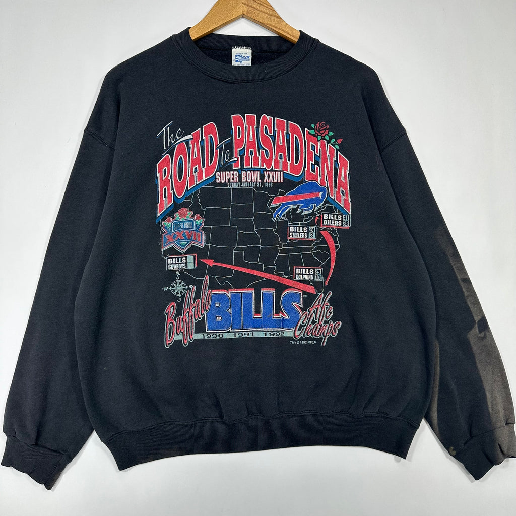 Vintage Buffalo Bills Road To Pasadena Crewneck Sweatshirt XL
