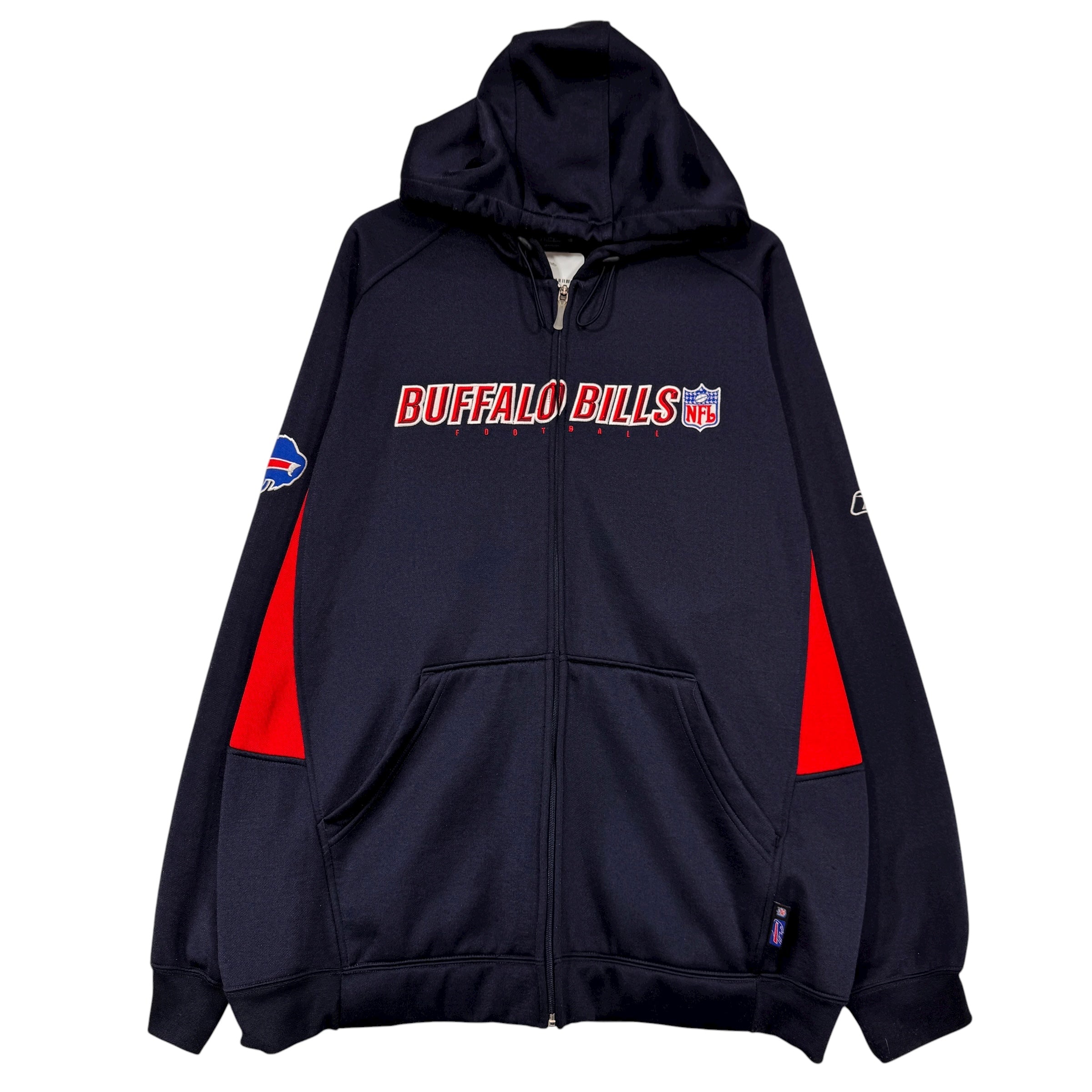 Vintage Buffalo Bills Fleece Lined Windbreaker Jacket Large
