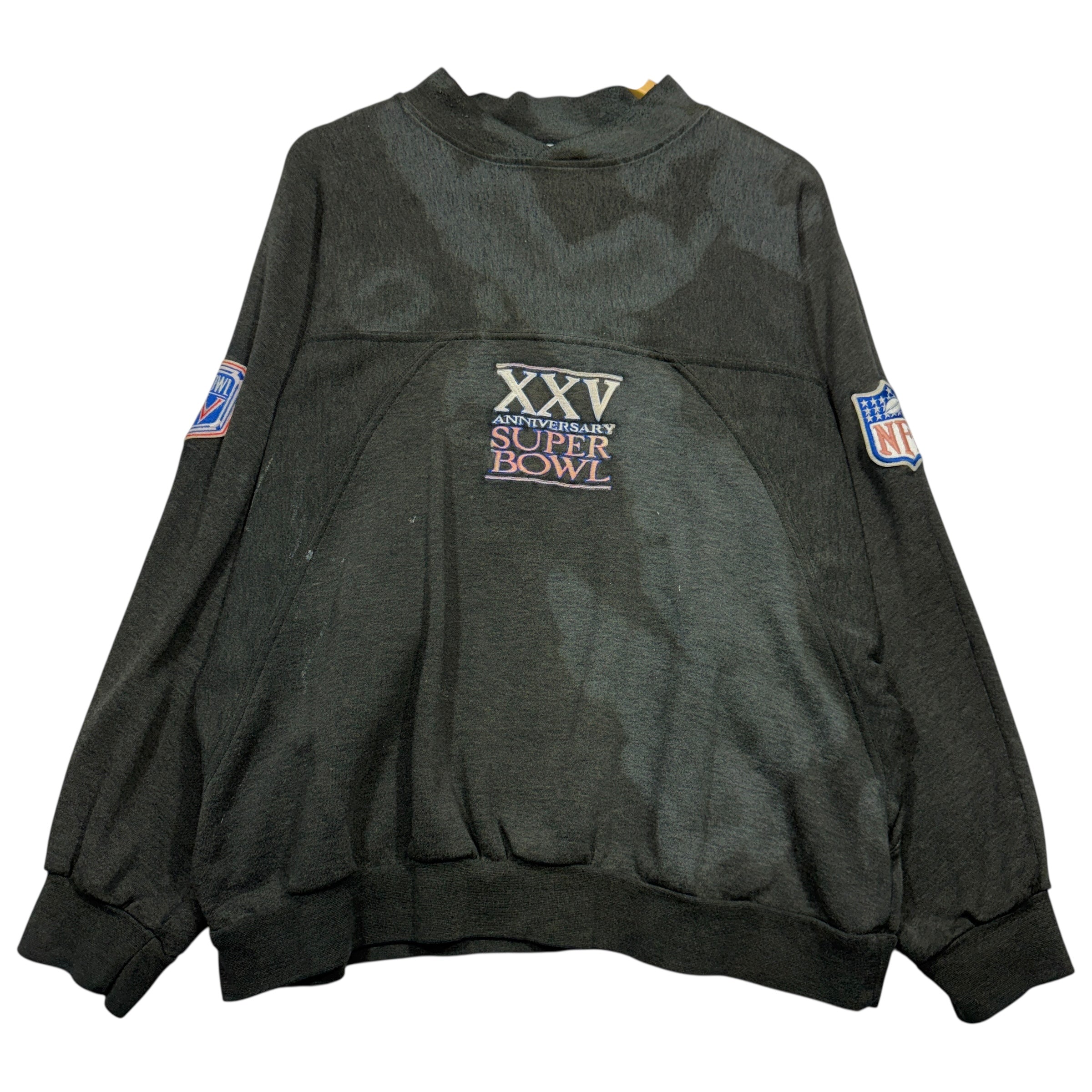 Vintage Buffalo Bills Thrashed Super Bowl XXV Crewneck Sweatshirt XL