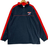 Vintage Buffalo Bills 1/4 Zip Fleece Sweatshirt XXL