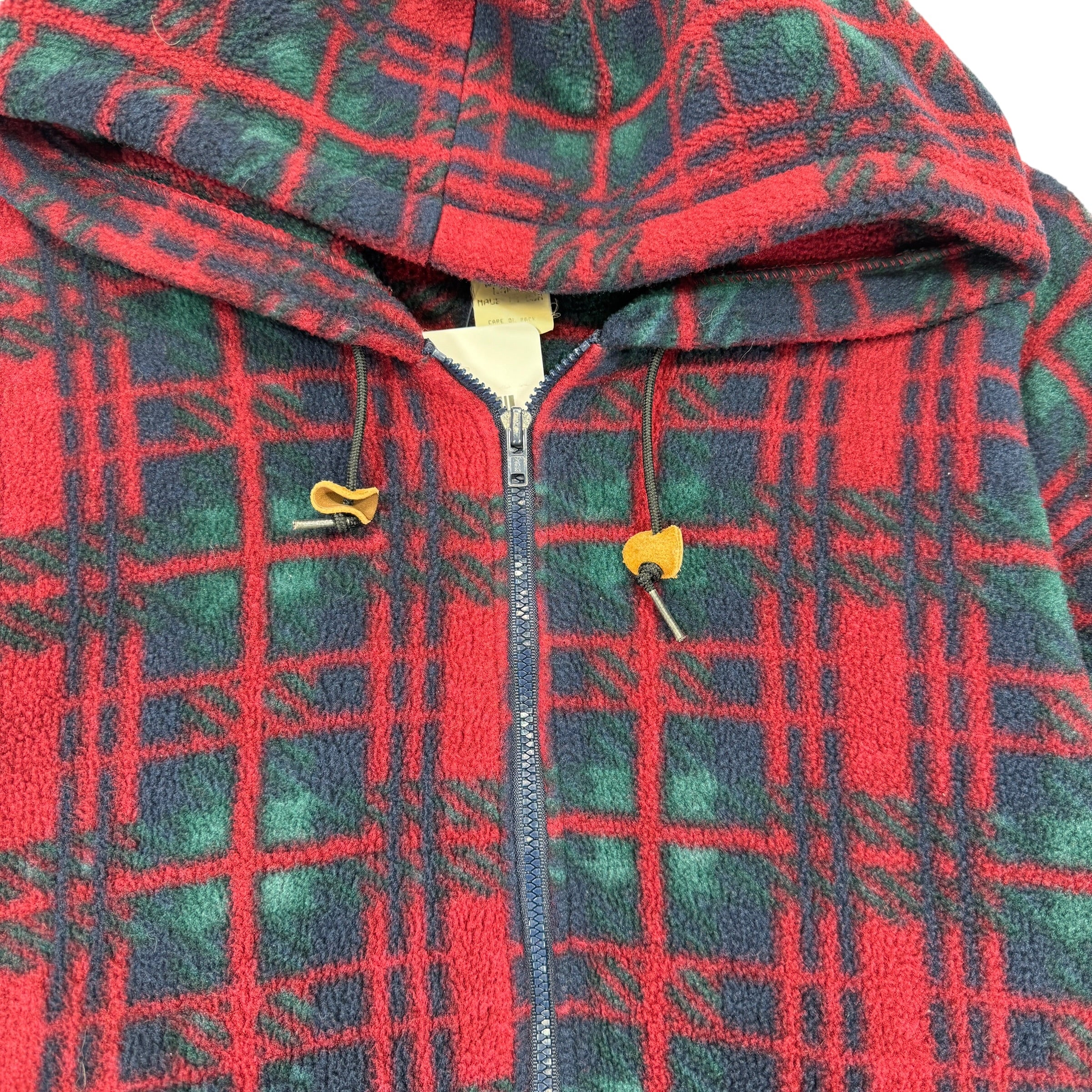 Vintage LL Bean Fleece Zip Up Hoodie Sweatshirt Women’s Large