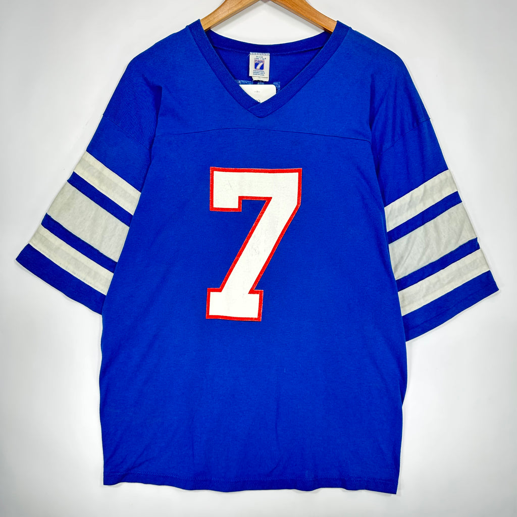 Vintage Buffalo Bills Doug Flutie V-Neck Jersey Shirt XL