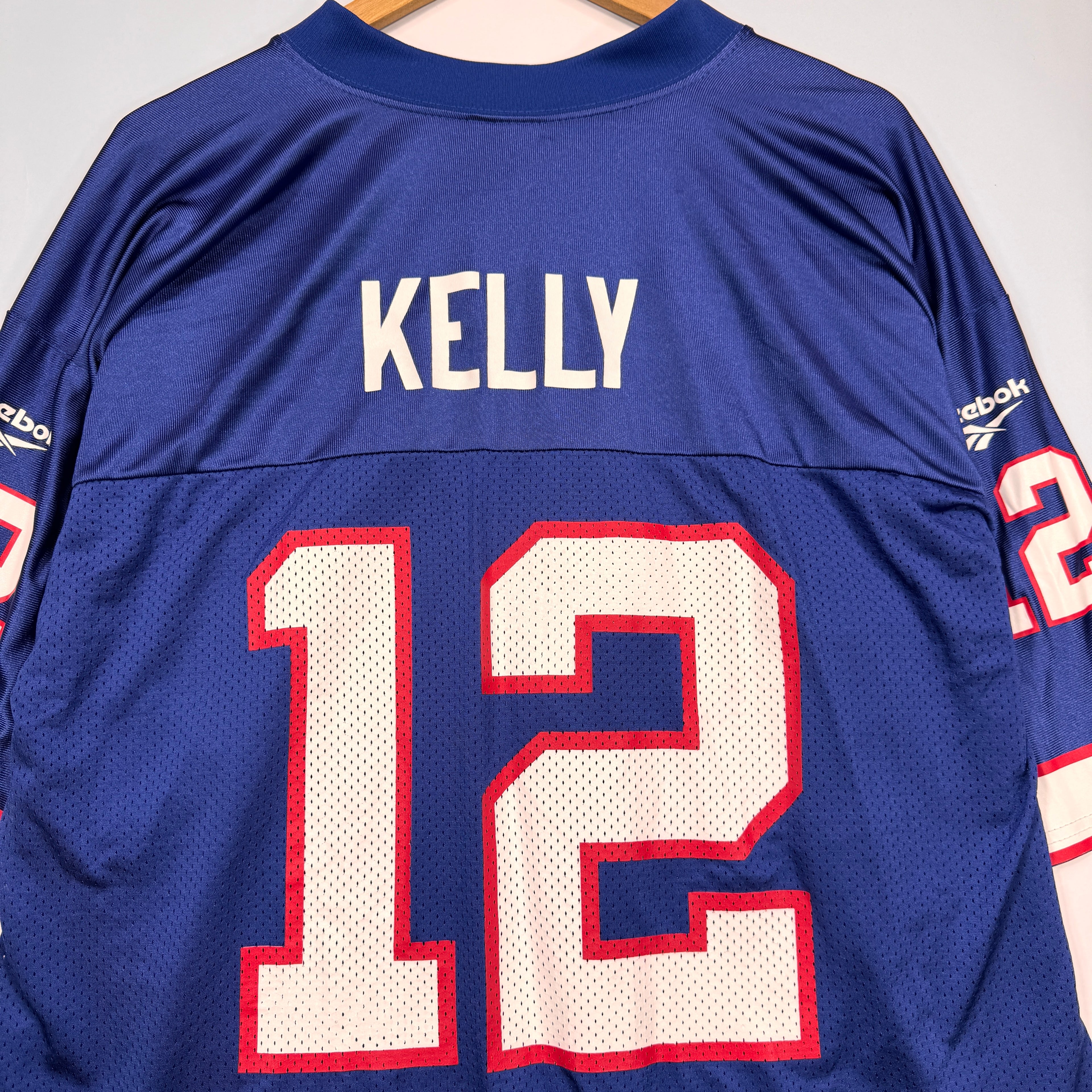Vintage Buffalo Bills Kelly #12 Jersey Shirt Large