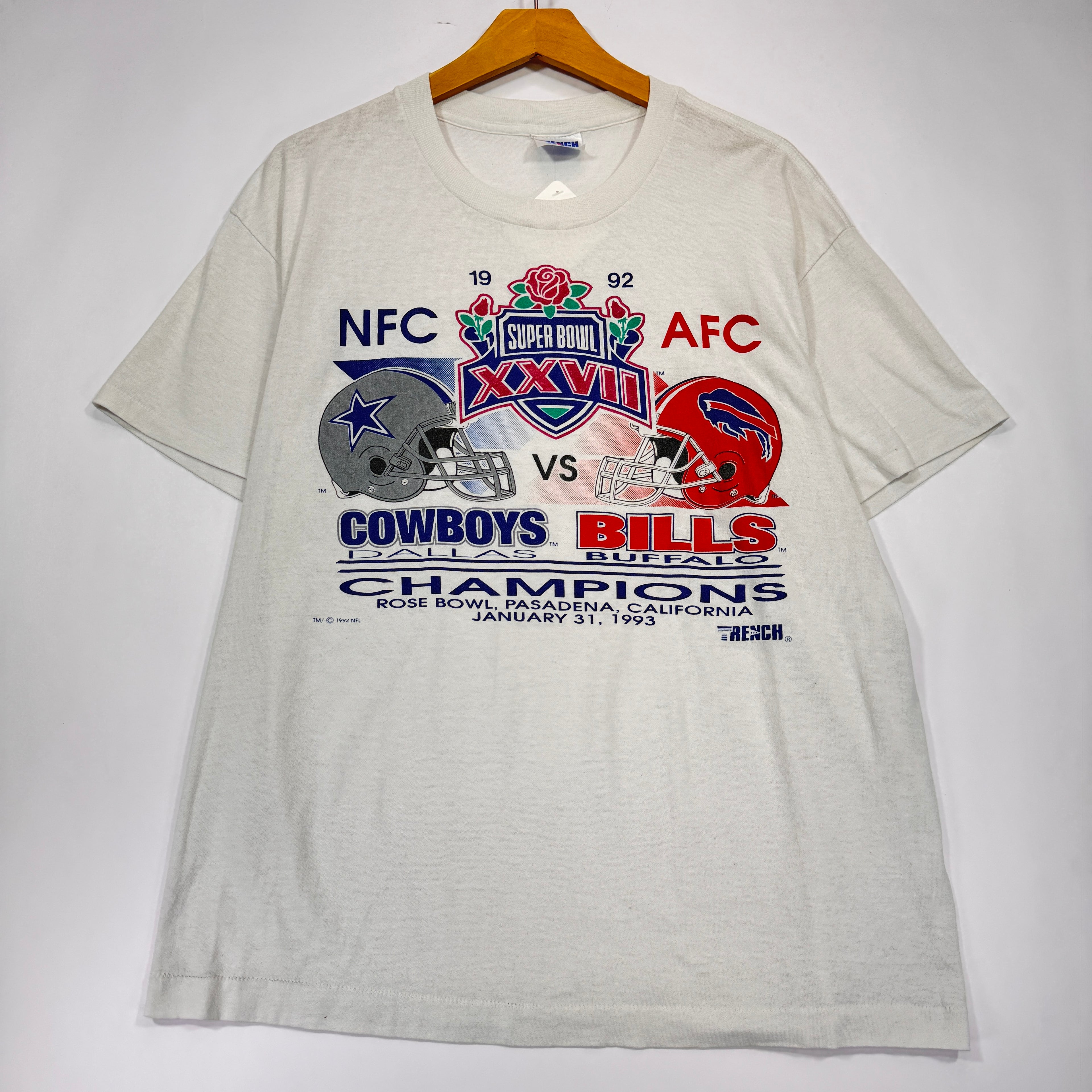Vintage Buffalo Bills 1992 Super Bowl Shirt XL