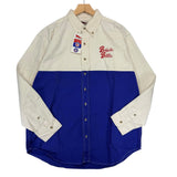 Vintage Buffalo Bills Western Style Denim Button Up Shirt Large