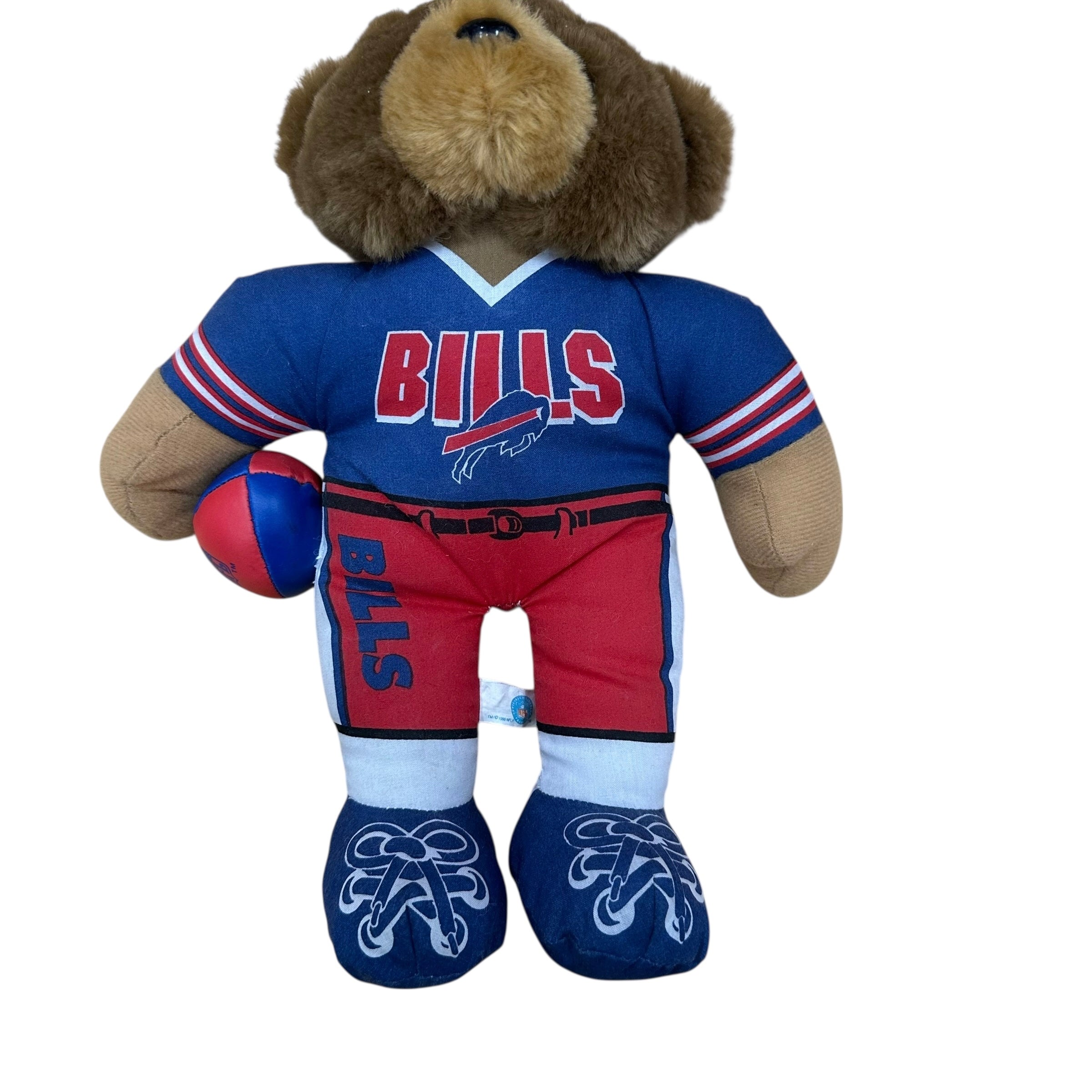 Vintage Buffalo Bills Stuffed Animal Bear Kid Toy