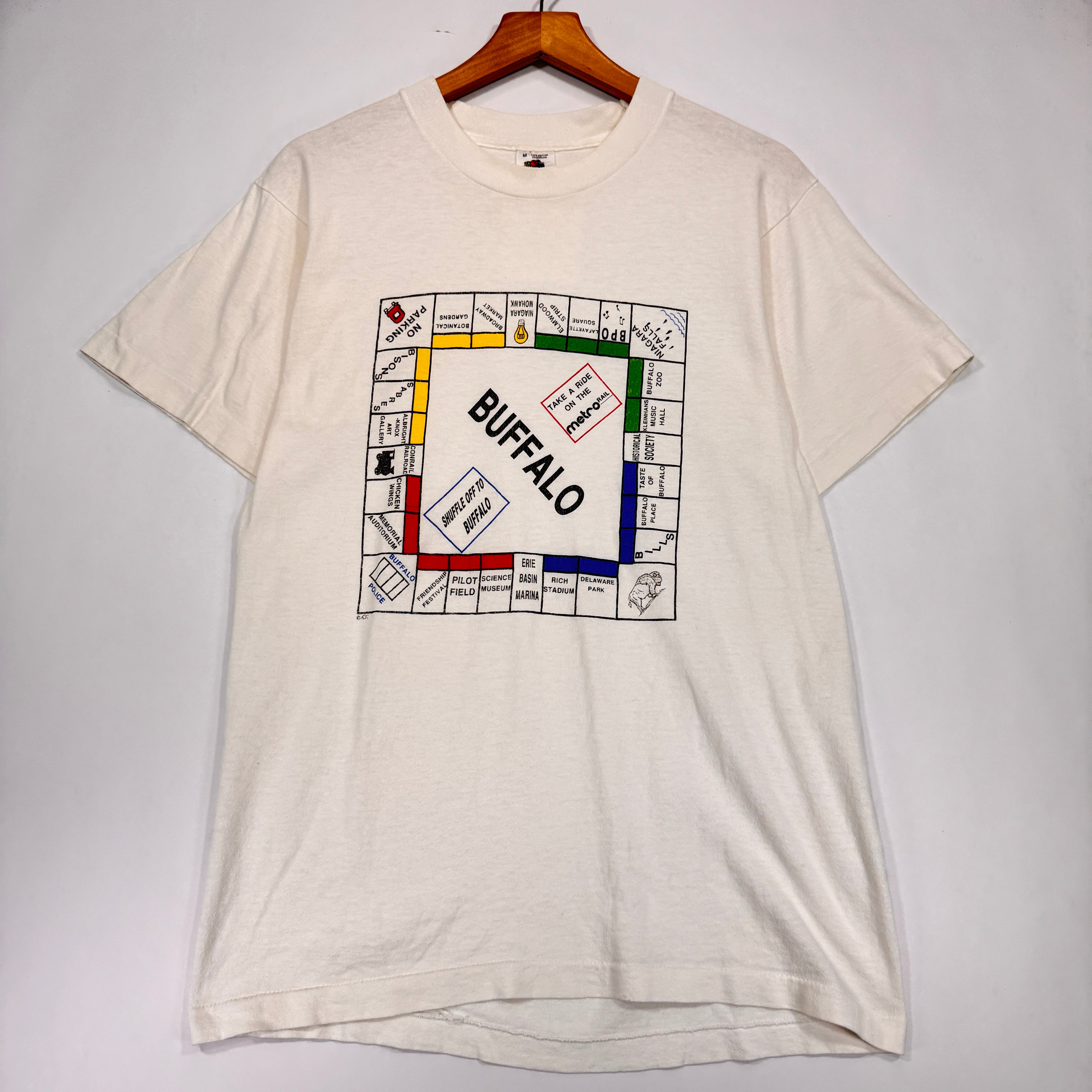 Vintage Buffalo Bills Monopoly Shirt Medium