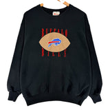 Vintage Buffalo Bills Embroidered Crewneck Sweatshirt Large