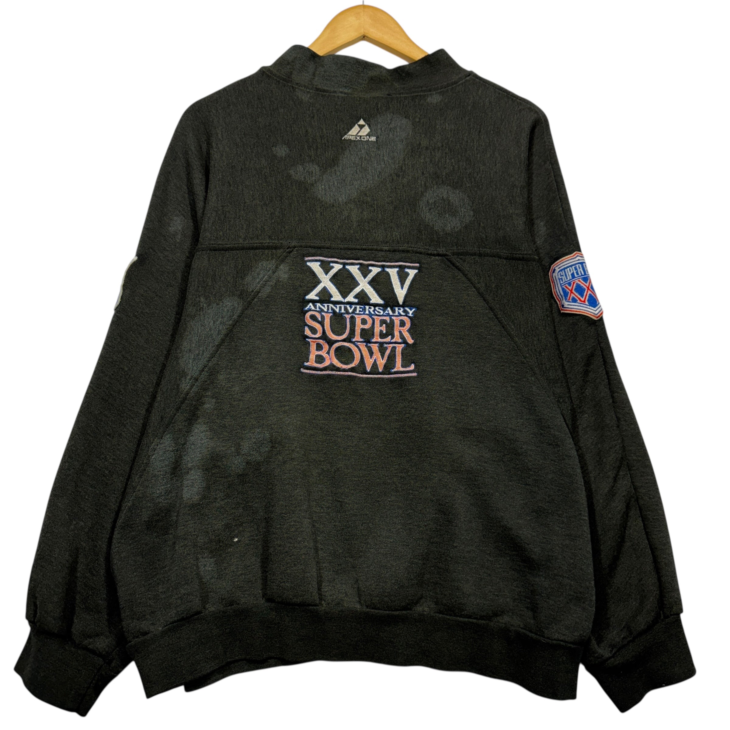 Vintage Buffalo Bills Thrashed Super Bowl XXV Crewneck Sweatshirt XL